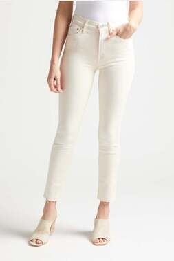 EDWIN Bree Straight Jeans in Ivory Vanilla // 25